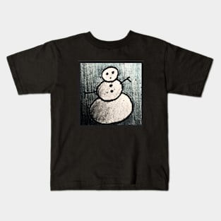 Cute Snowman Kids T-Shirt